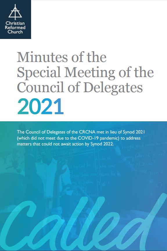 Minutes of the 2021 Special Meeting of the COD