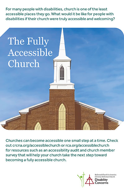 Accessible Church Bulletin Insert (English)