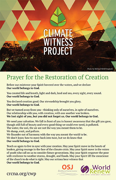 Climate Witness Project Bulletin Insert