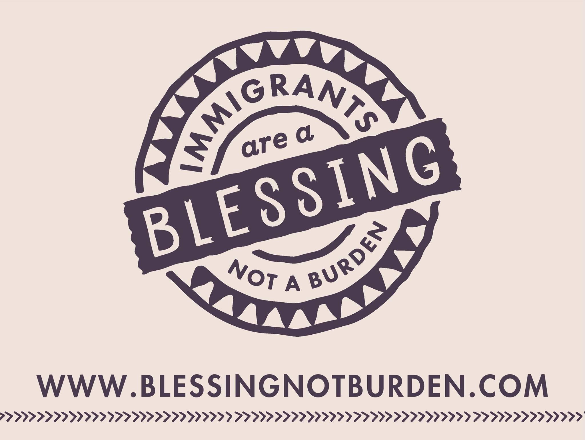 Immigrants Are a Blessing Yard Sign